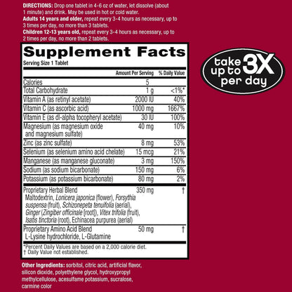 AIRBORNE, TAB VERY BERRY (10/BX)