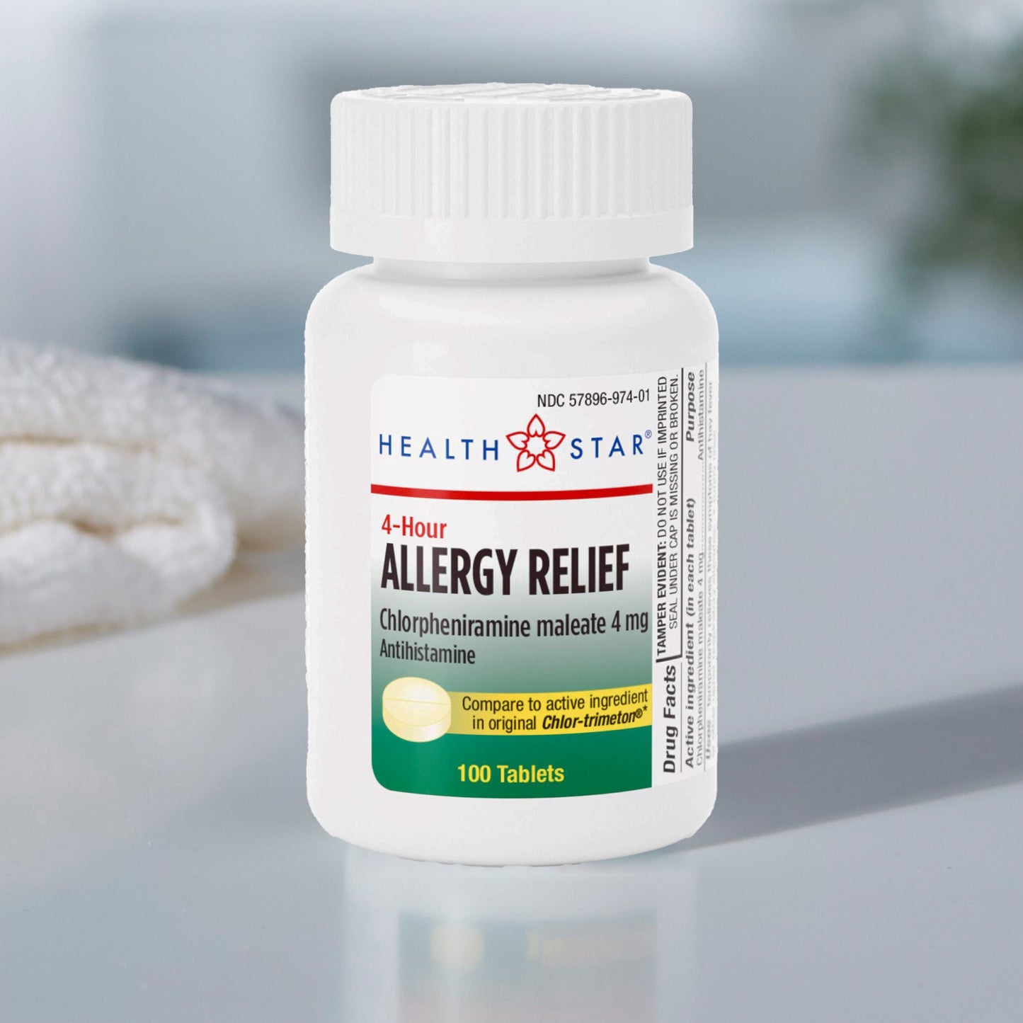 ALLERGY, TAB 4MG (100/BT 12BT/CS)