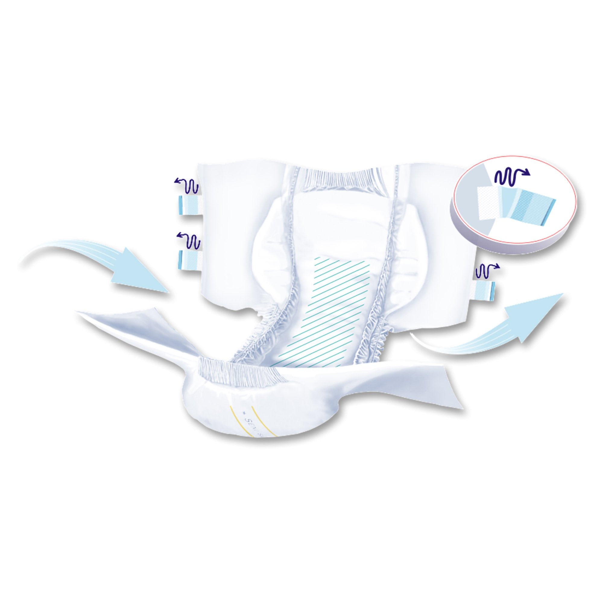 Seni® Super Heavy Absorbency Incontinence Brief, Extra Small