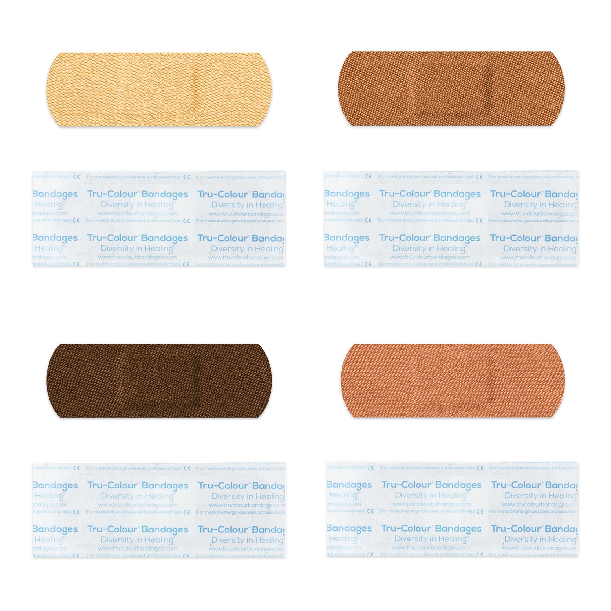 Tru-Colour® Beige / Olive / Brown / Dark Brown Adhesive Strip, 1 x 3 Inch