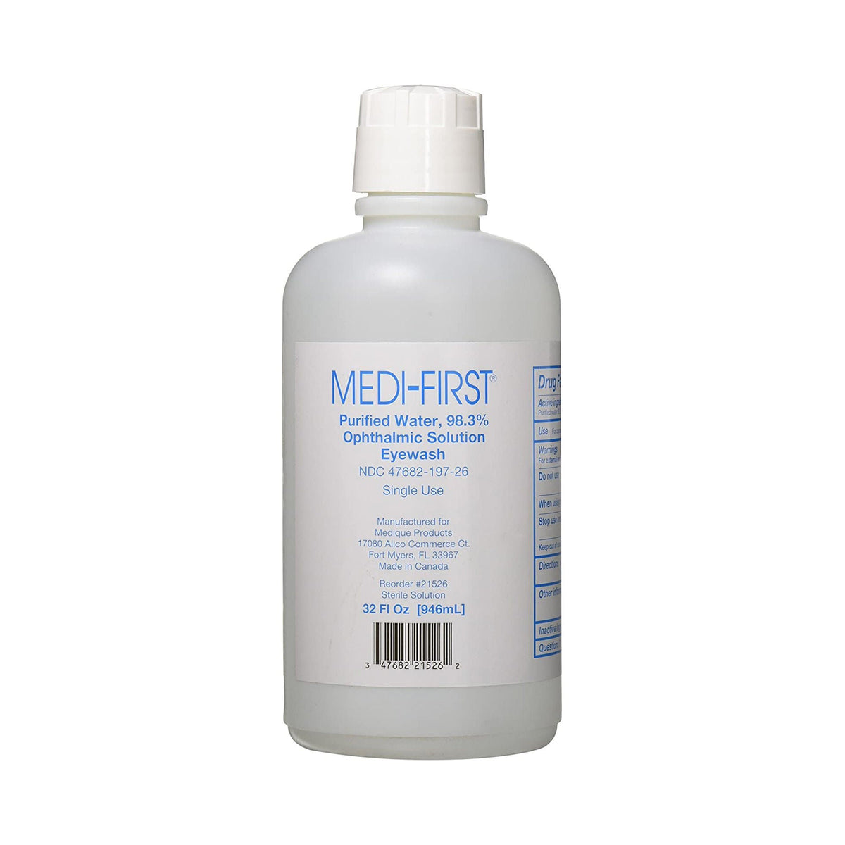 EYESALINE, PURIFIED WATER 98.3% 32OZ BOTTLE