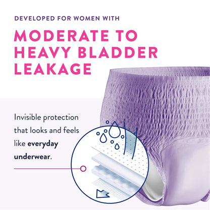UNDERWEAR, PREVAIL WOMEN 2X-LG64"-80" (14EA/BG 4BG/CS)