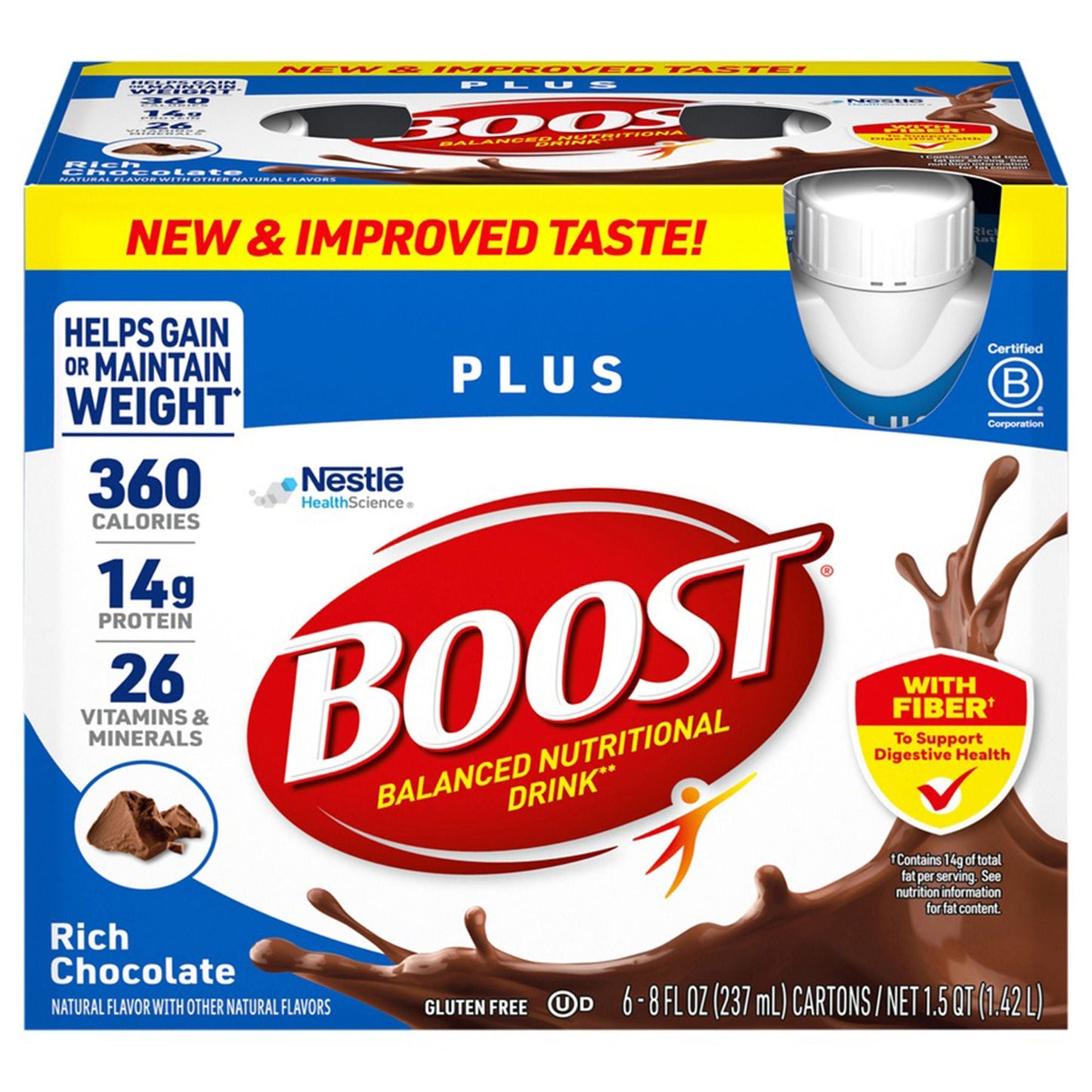 BOOST PLUS, VERY VANILLA 8OZ RETAIL (6/PK 4PK/CS)
