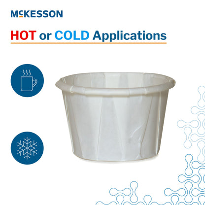 CUP, SOUFFLE PORTN TRTD PAPER WHT 2OZ (250/SL 20SL/CS)