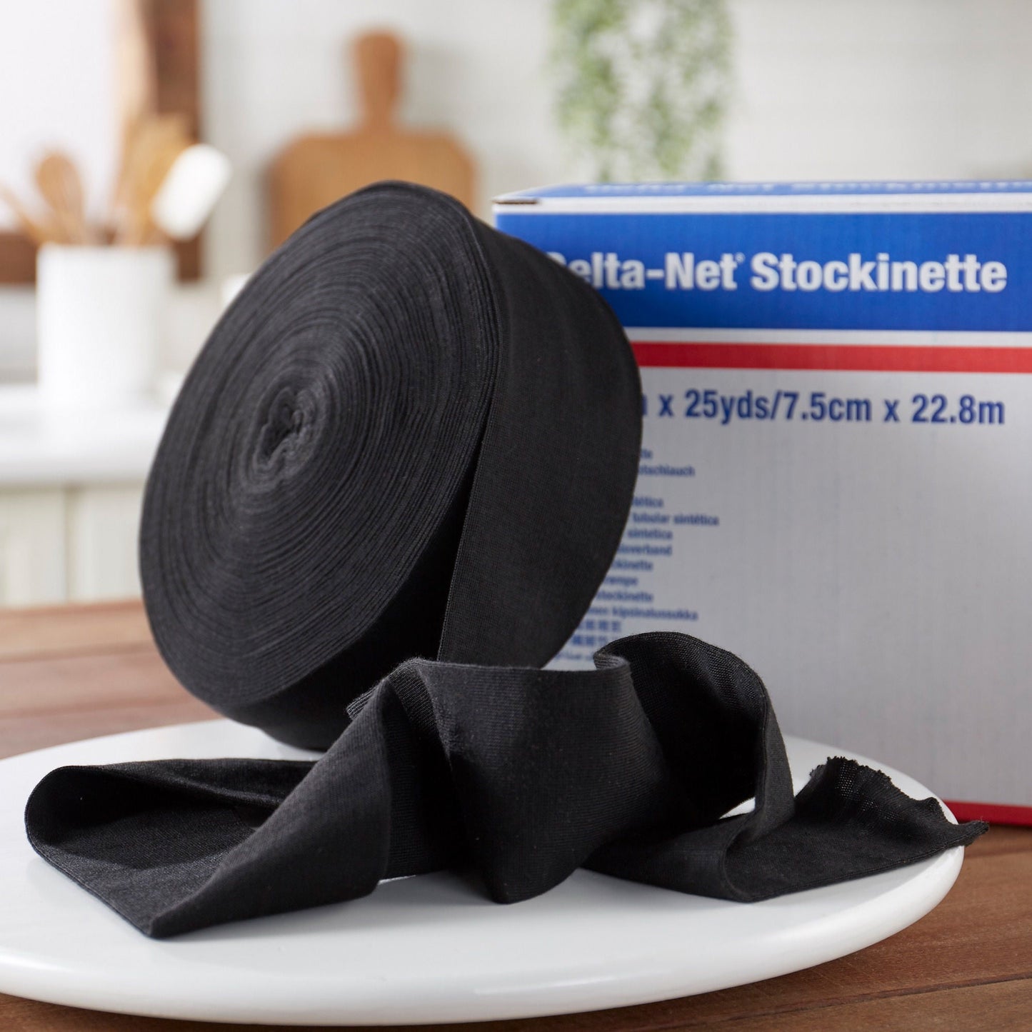 STOCKINETTE, CAST DELTA-NET TUBULAR BLK 3" (2RL/CS)