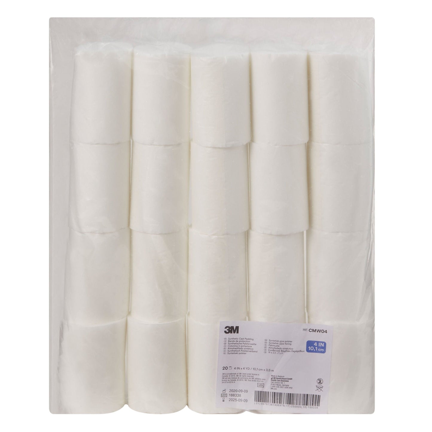 PADDING, CAST SYN 4"X4YDS (20RL/BG) 3MORTH