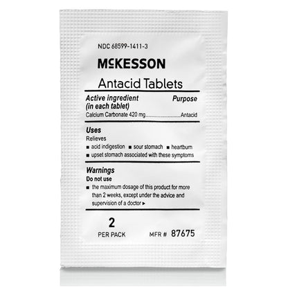 ANTACID, TAB CALCIUM CARBONATEMINT 420MG (250/BX 12BX/CS)