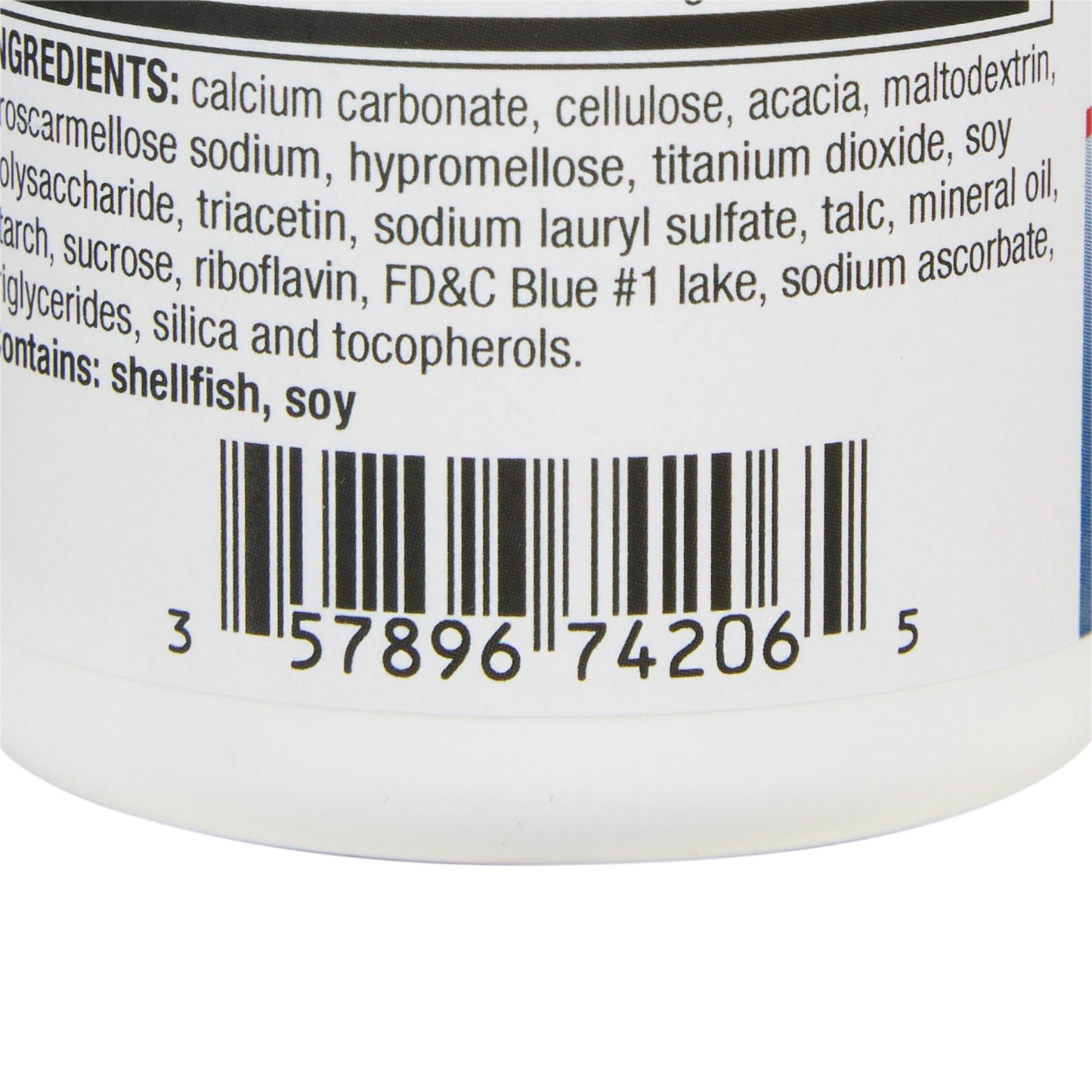 OYSTER SHELL CALCIUM, TAB 500MG +VITMN D3 200IU (60/BT)