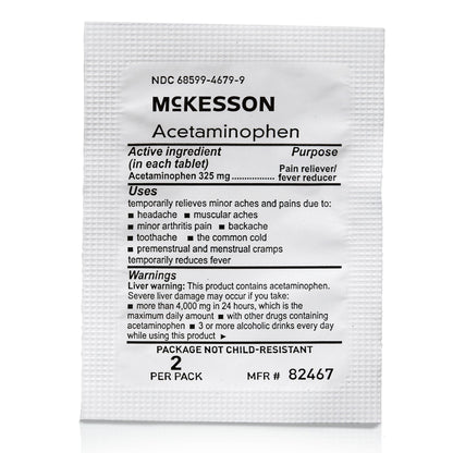 ACETAMINOPHEN TAB 325MG 250 X 2 UD BX 12BX/CS