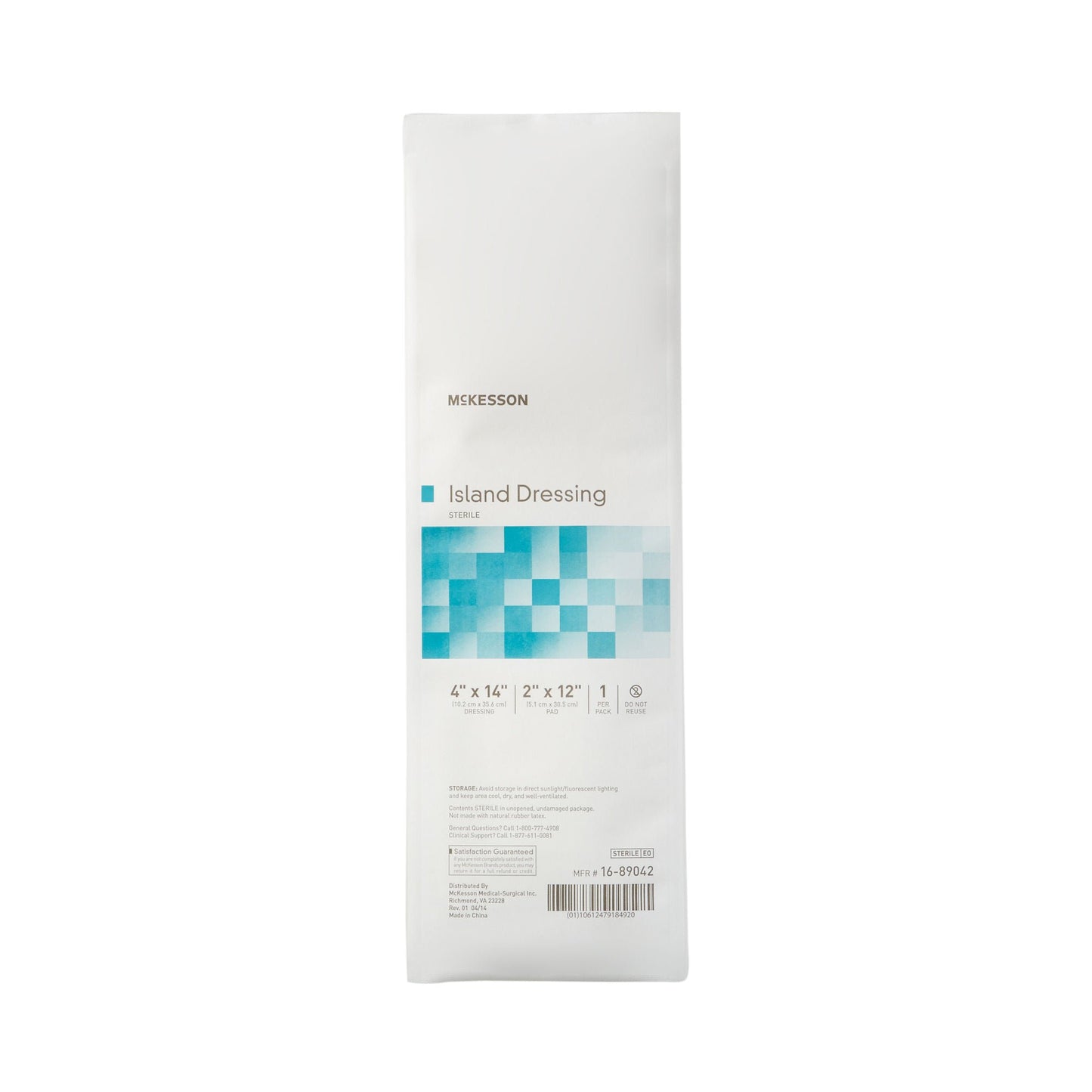 DRESSING, ISLAND BORDER-GAUZE STR LF 4X14"(25/BX 4BX/CS)