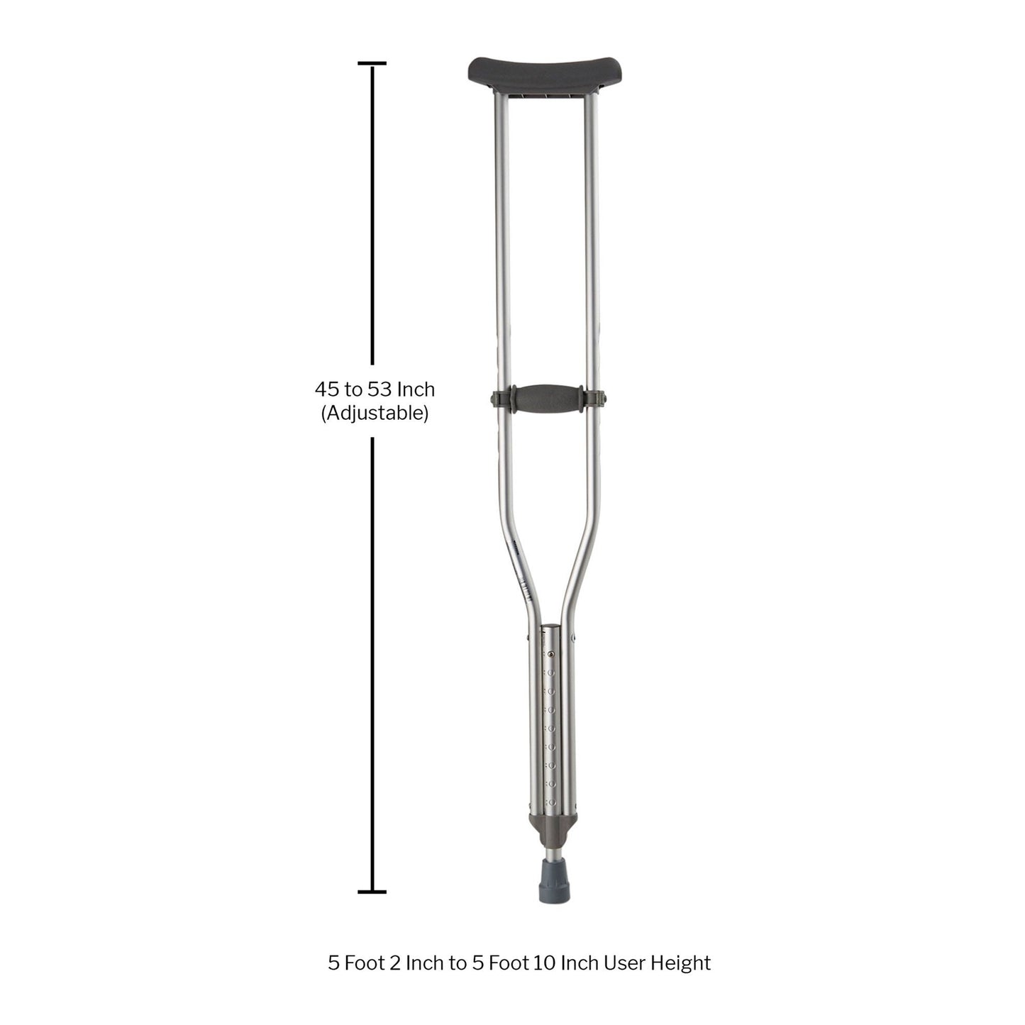 CRUTCH, ALUM QUICK ADJ ADLT 350 LB (8PR/CS)