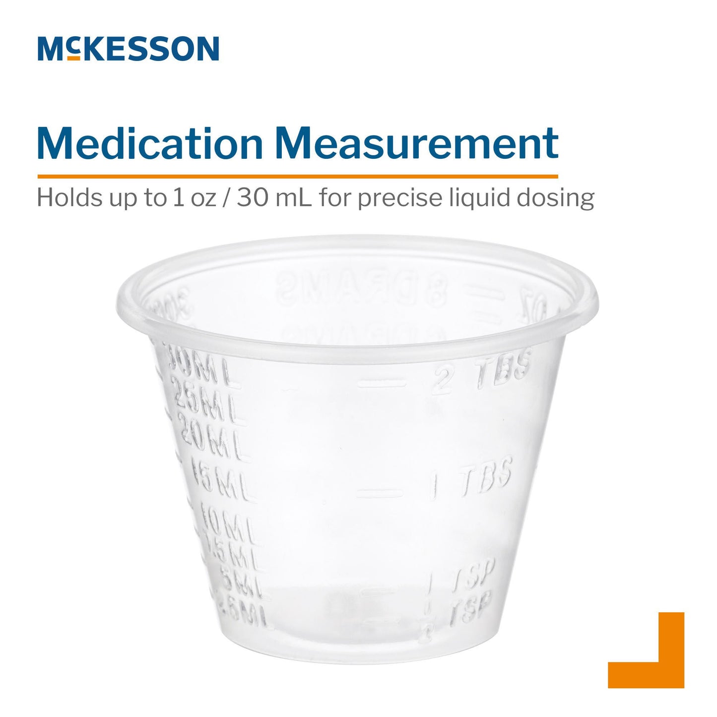 CUP, MED GRAD W/LIP 1OZ (100/SL)