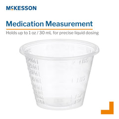 CUP, MED GRAD W/LIP 1OZ (100/SL)