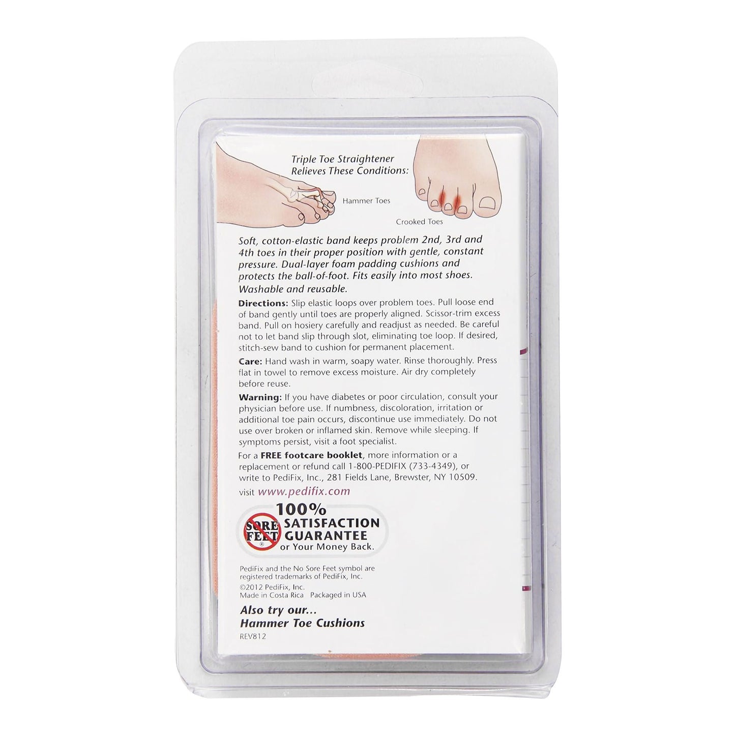 TOE STRAIGHTENER, TRIPLE RT