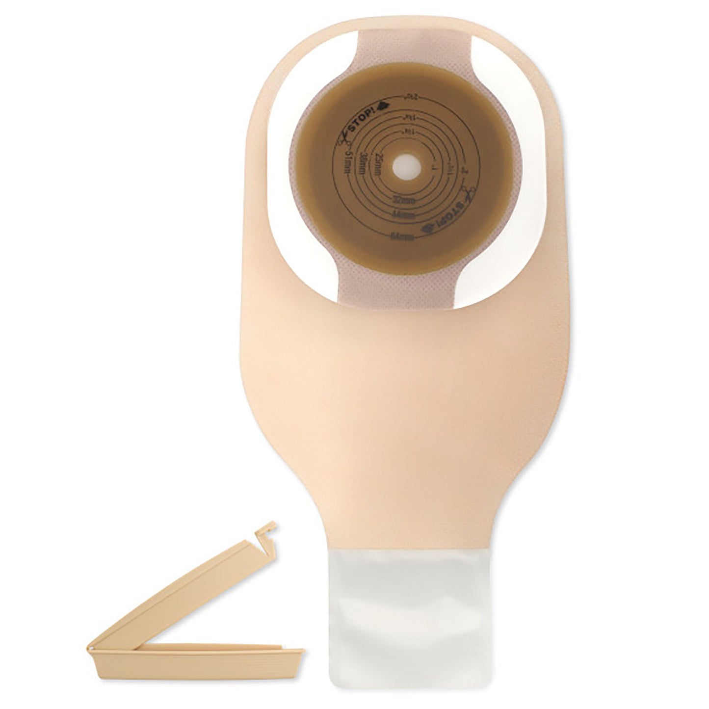POUCH DRAIN 1PC CUT/FIT 2.5"