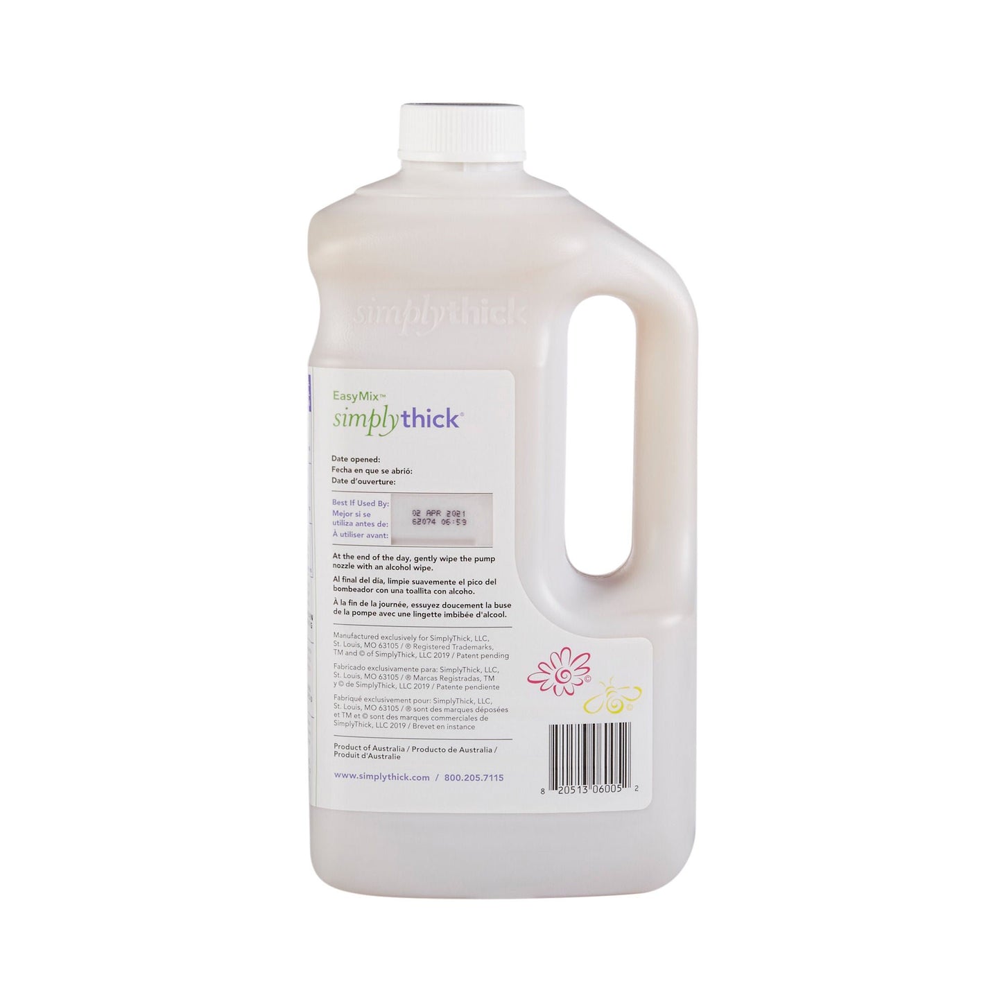 SIMPLY THICK, GEL 1.6L BT/PUMPNECTAR/HONEY/PUDDING (1/BX)