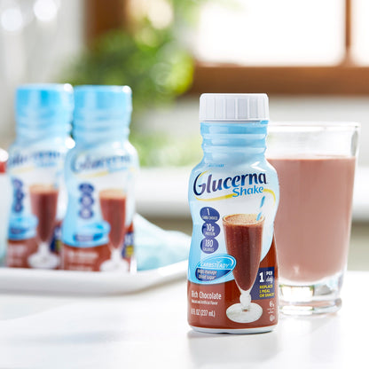 GLUCERNA SHAKE, RTD RICH CHOC 8OZ BTL (6/PK 4PK/CS