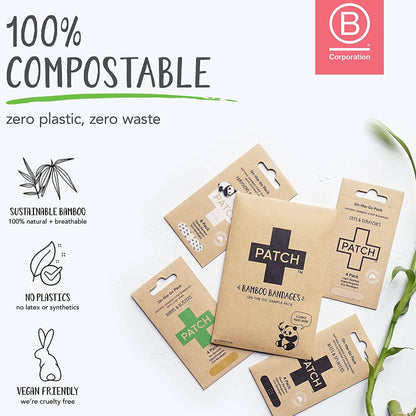 BANDAGE, ADH PATCH ON-THE-GO SAMPLE PK (16/PK 100PK/CS)