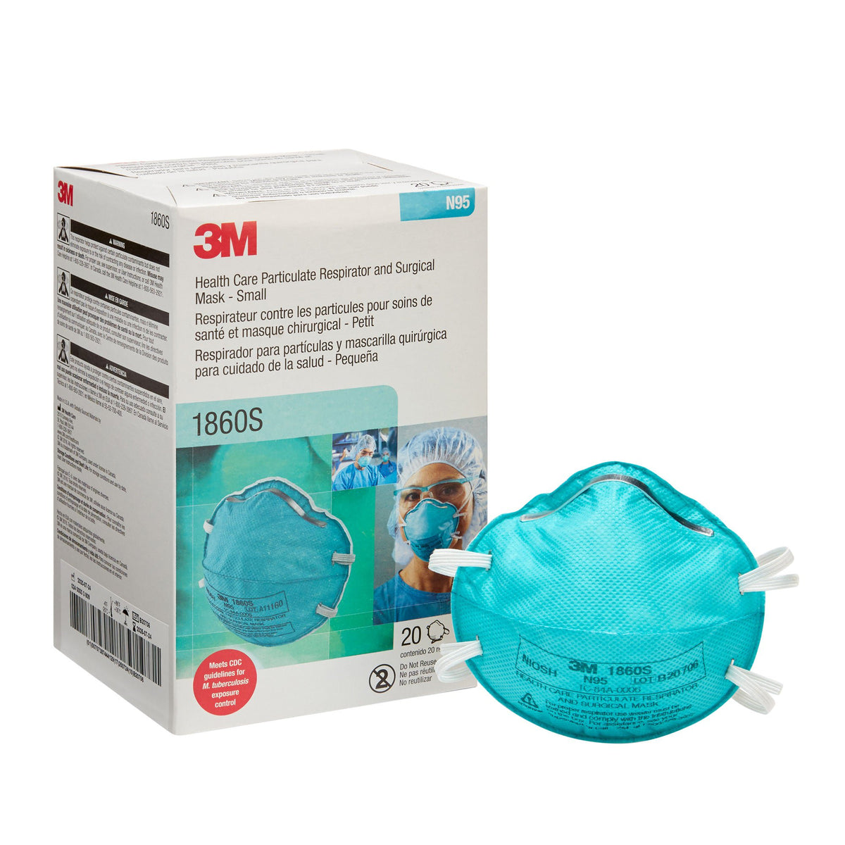 MASK, RESPIRATOR-DISP N95-MEDICAL SM (20/BX 6BX/CS)