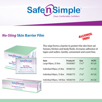 WIPE, SKN BARR NO STING (25/BX100BX/CS)