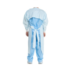GOWN, CHEMO OPEN BACK/OVER HEAD F739-12 UNIV (100/CS)