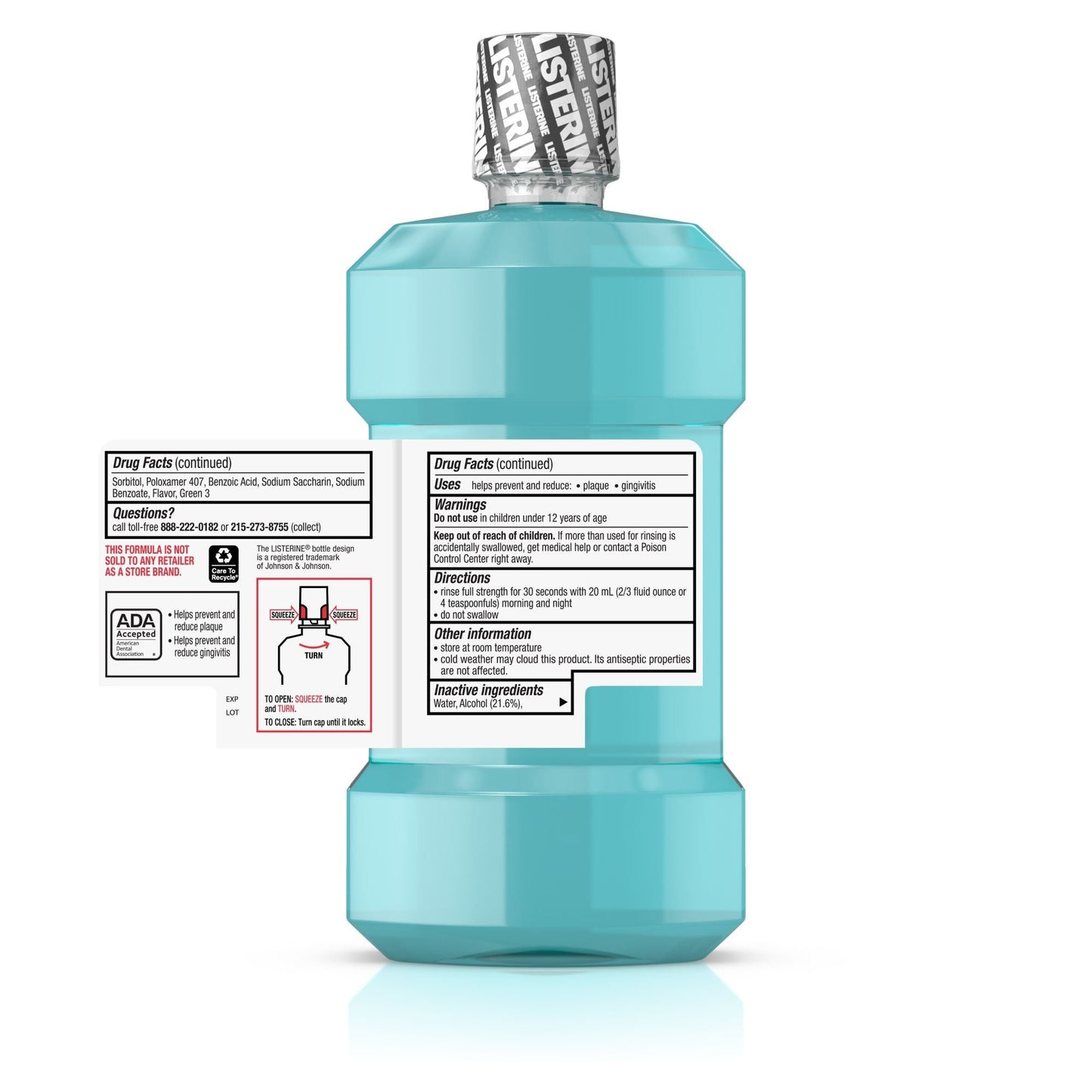 MOUTHWASH, LISTERINE COOL MINT250ML (6/CS)