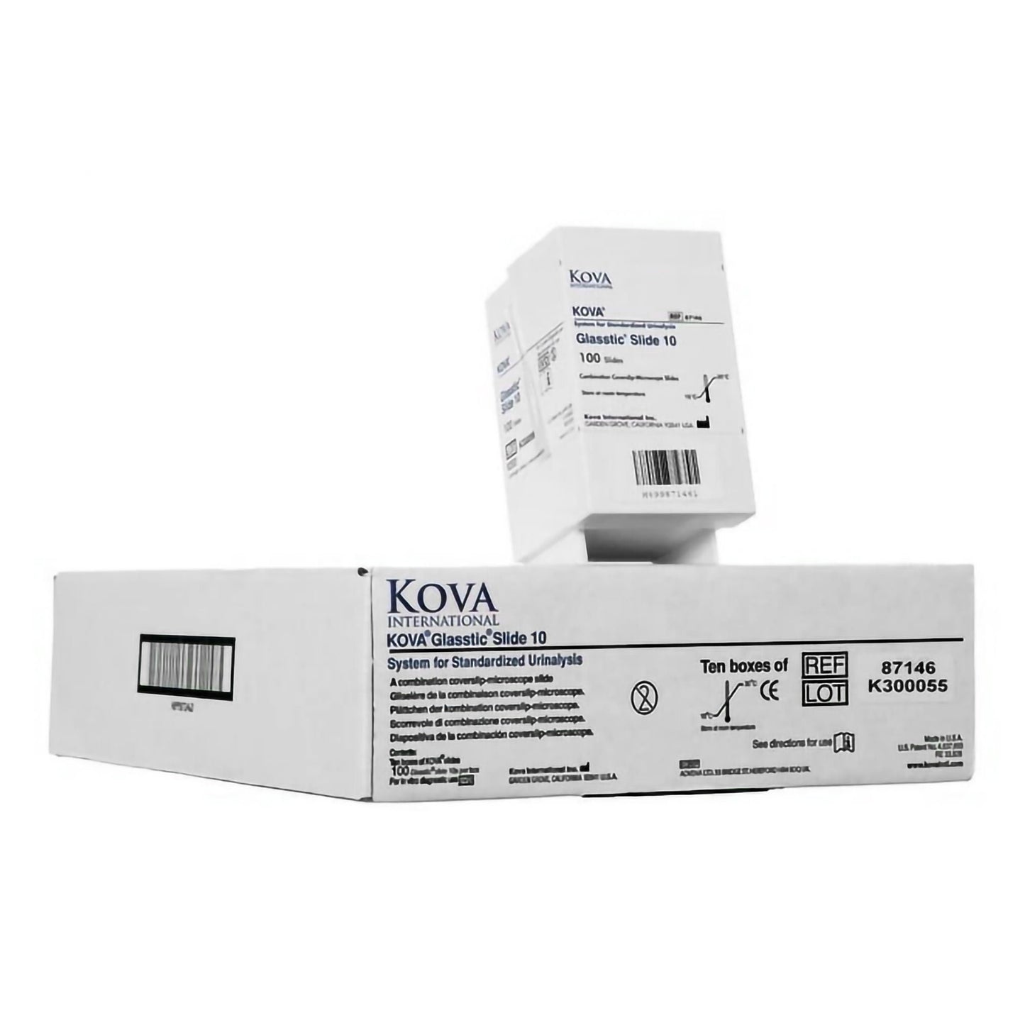 SLIDE, KOVA GLASSTIC 10 (100/PK)
