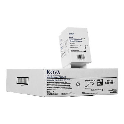 SLIDE, KOVA GLASSTIC 10 (100/PK)