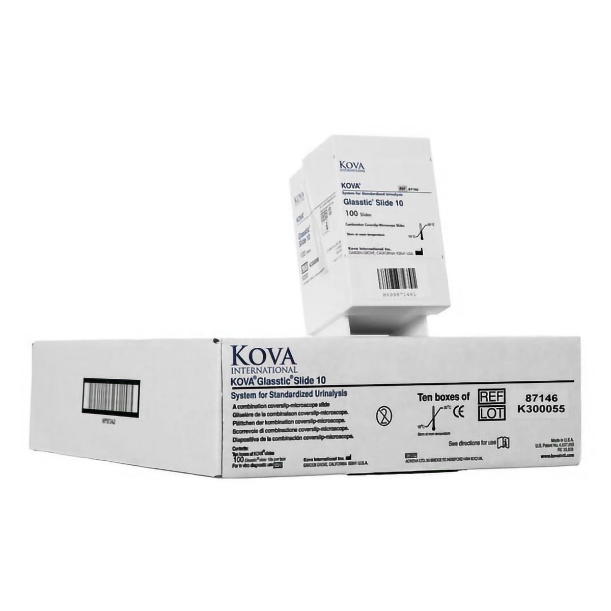 SLIDE, KOVA GLASSTIC 10 (100/PK)