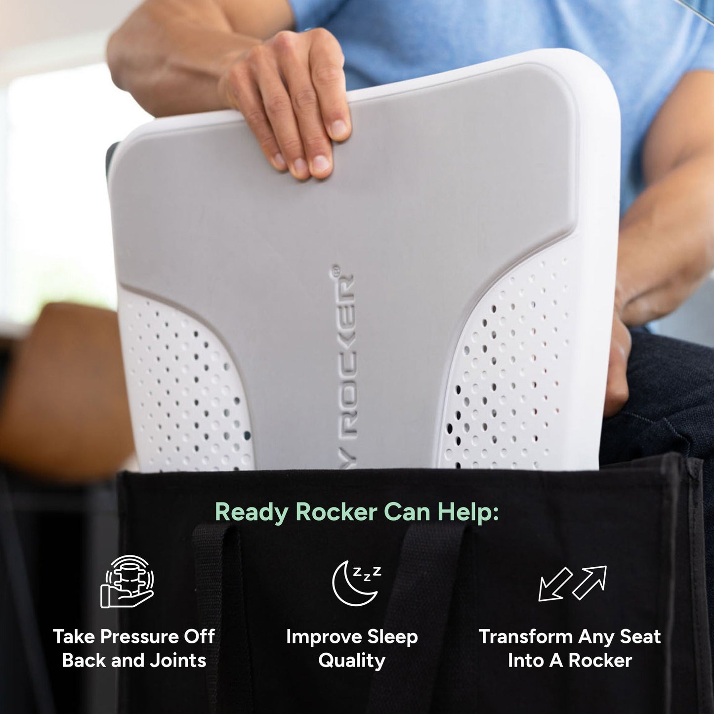 DEVICE, ROCKING READY ROCKER PORTABLE WHT (6/CS)
