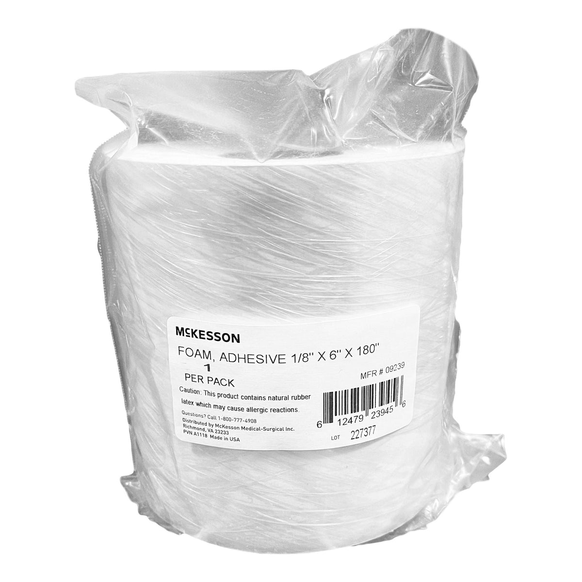 FOAM, ORTHOPEDIC ADH 1/8"X6"X180" (10RL/CS)