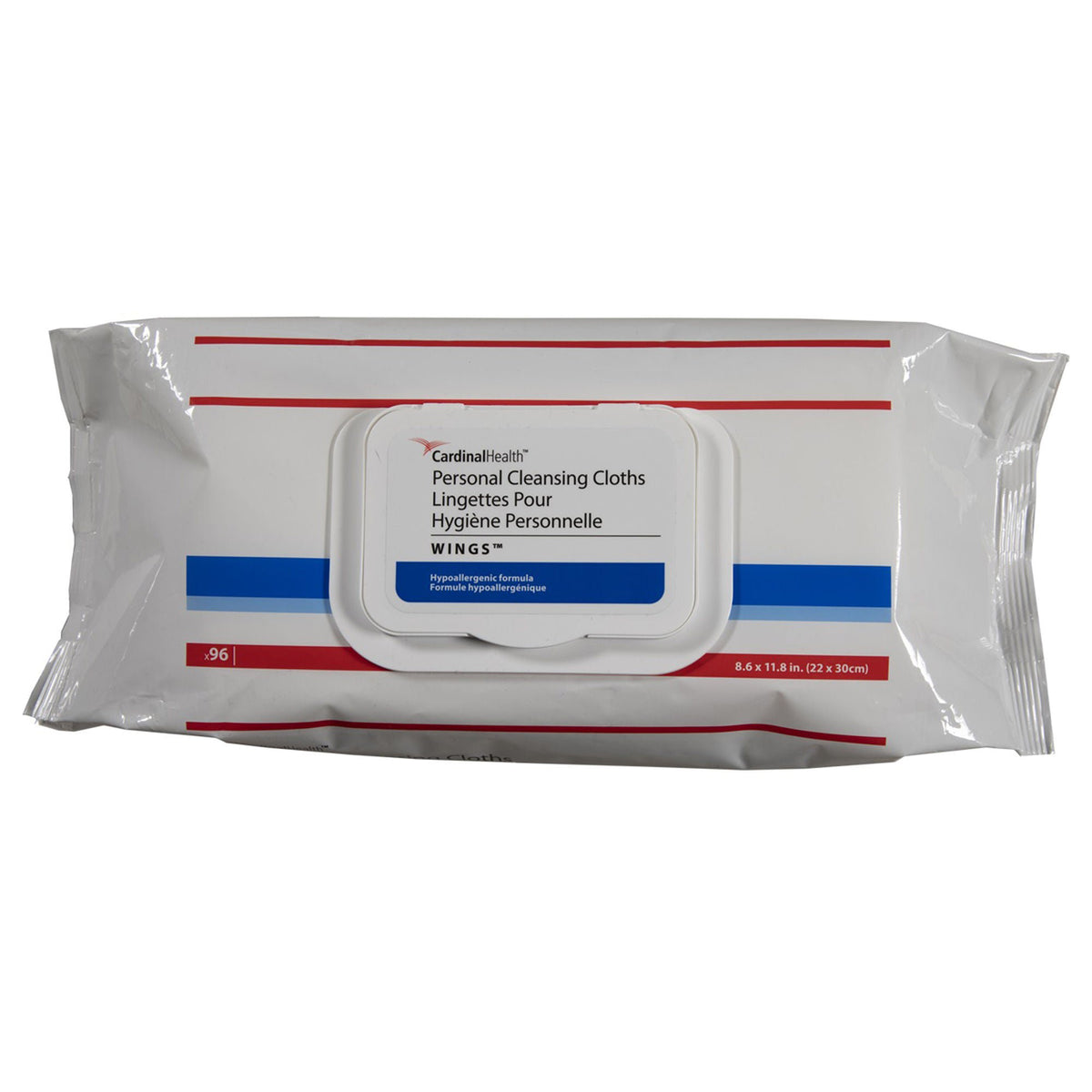 WIPE, CLEANSING CLOTHS WINGS PERSONAL (96/PK 8/PK/CS)
