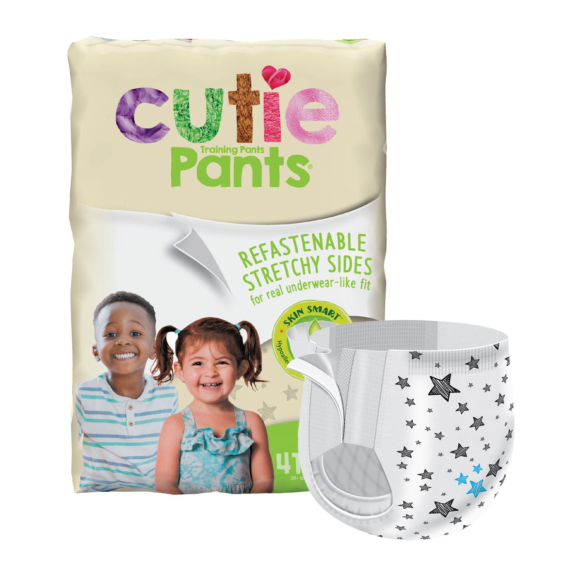 DIAPER, INCONT CUTIE PANTS XLG4-5T (19/PK 4PK/CS)
