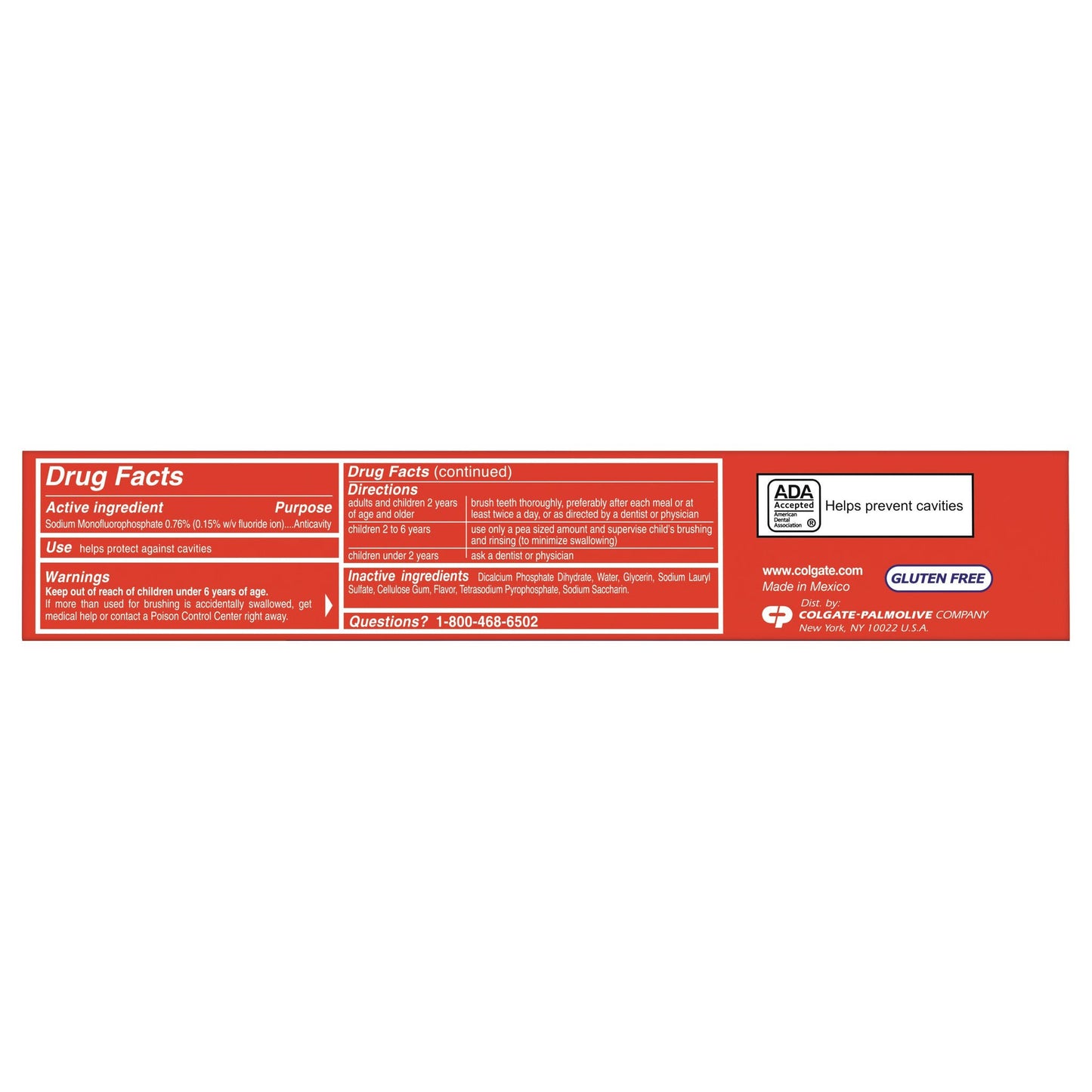 TOOTHPASTE, COLGATE 4.0OZ (24/CS)
