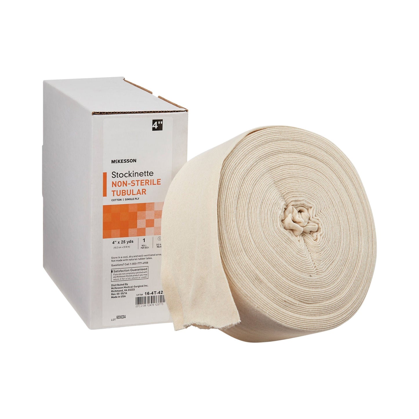 STOCKINETTE, TUBE CTN 4"X25YD (10RL/CS)
