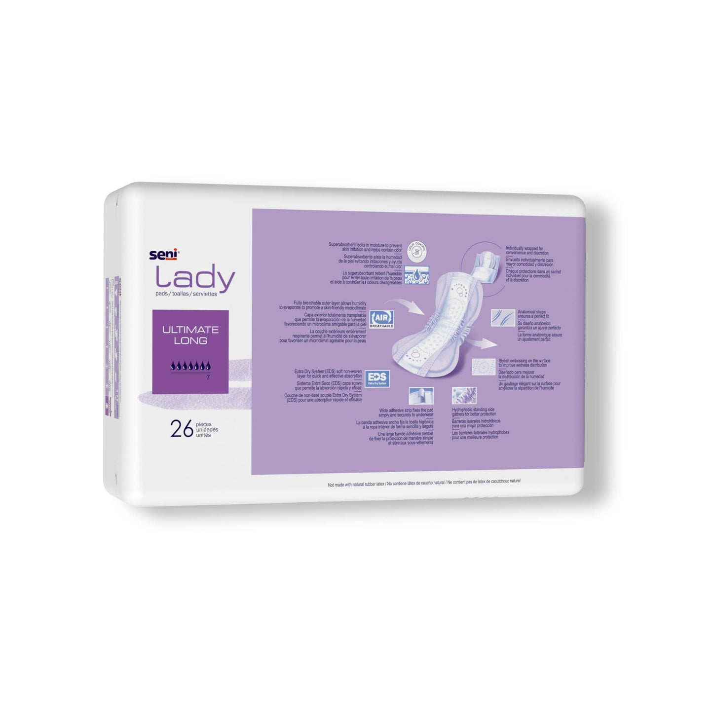 PAD, SENI LADY ULTIMATE LONG OVERNIGHT (26/PK 8PK/CS)