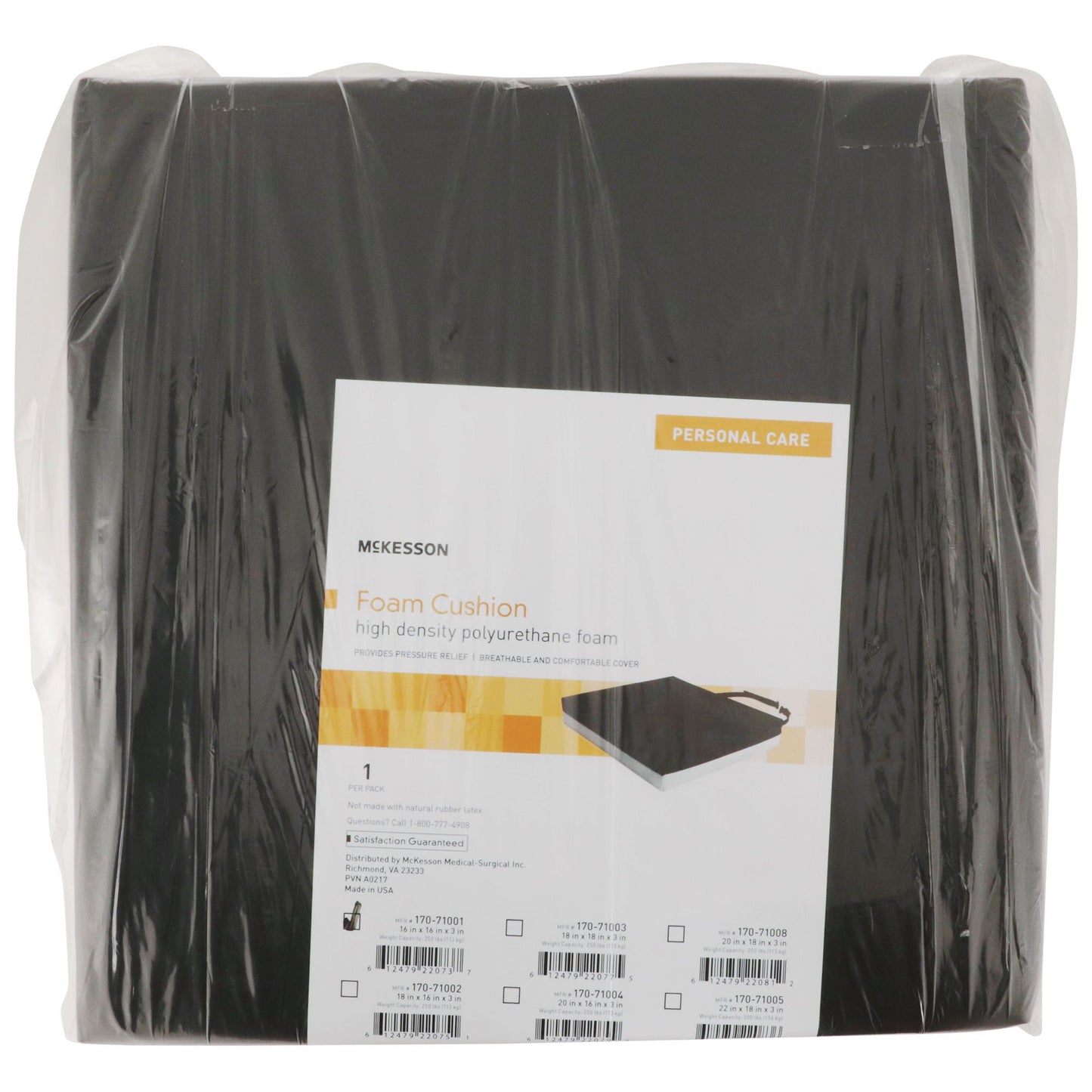 CUSHION, SEAT PROTEKT FM 16"X16"X3" (7/CS)