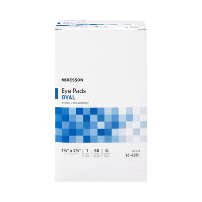 PAD, EYE OVAL STR 1 5/8"X2 5/ 8" (1/PK 50PK/BX 12B