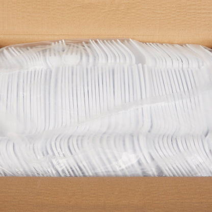 FORK, PLASTIC HVY WGHT WHT (1000/CS)