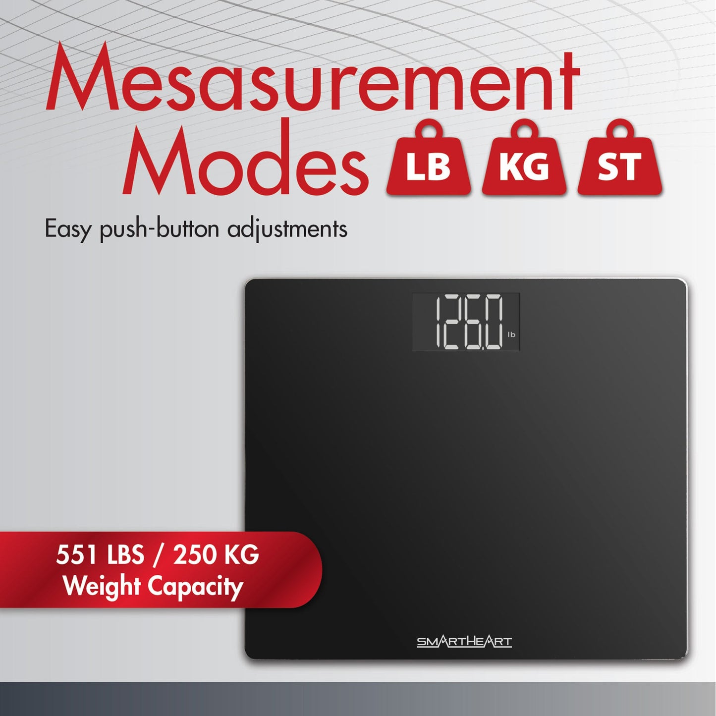 SCALE, DIGITAL SMARTHEART WIDEPLATFORM (4/CS)