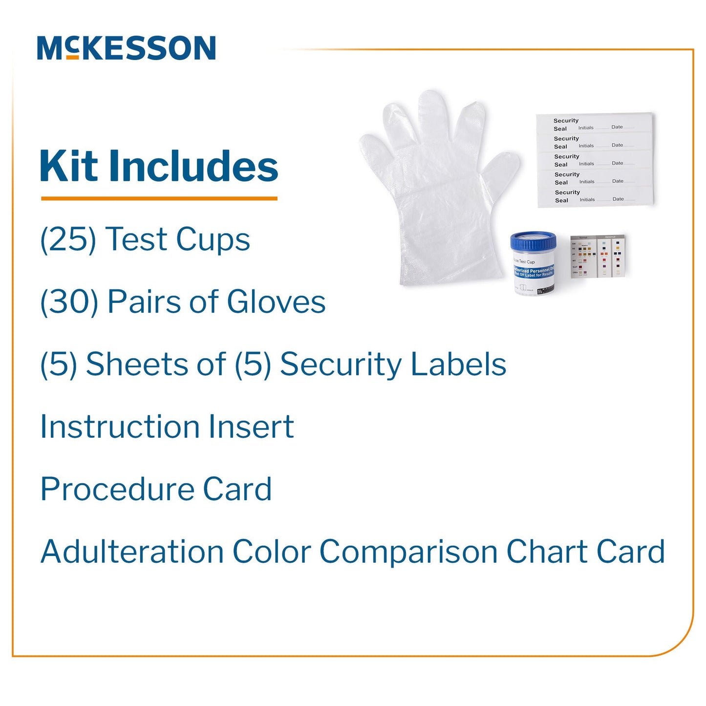 TEST KIT, DRUG SCREEN 12PANEL CUP WAIVED (25/BX 4BX/CS )
