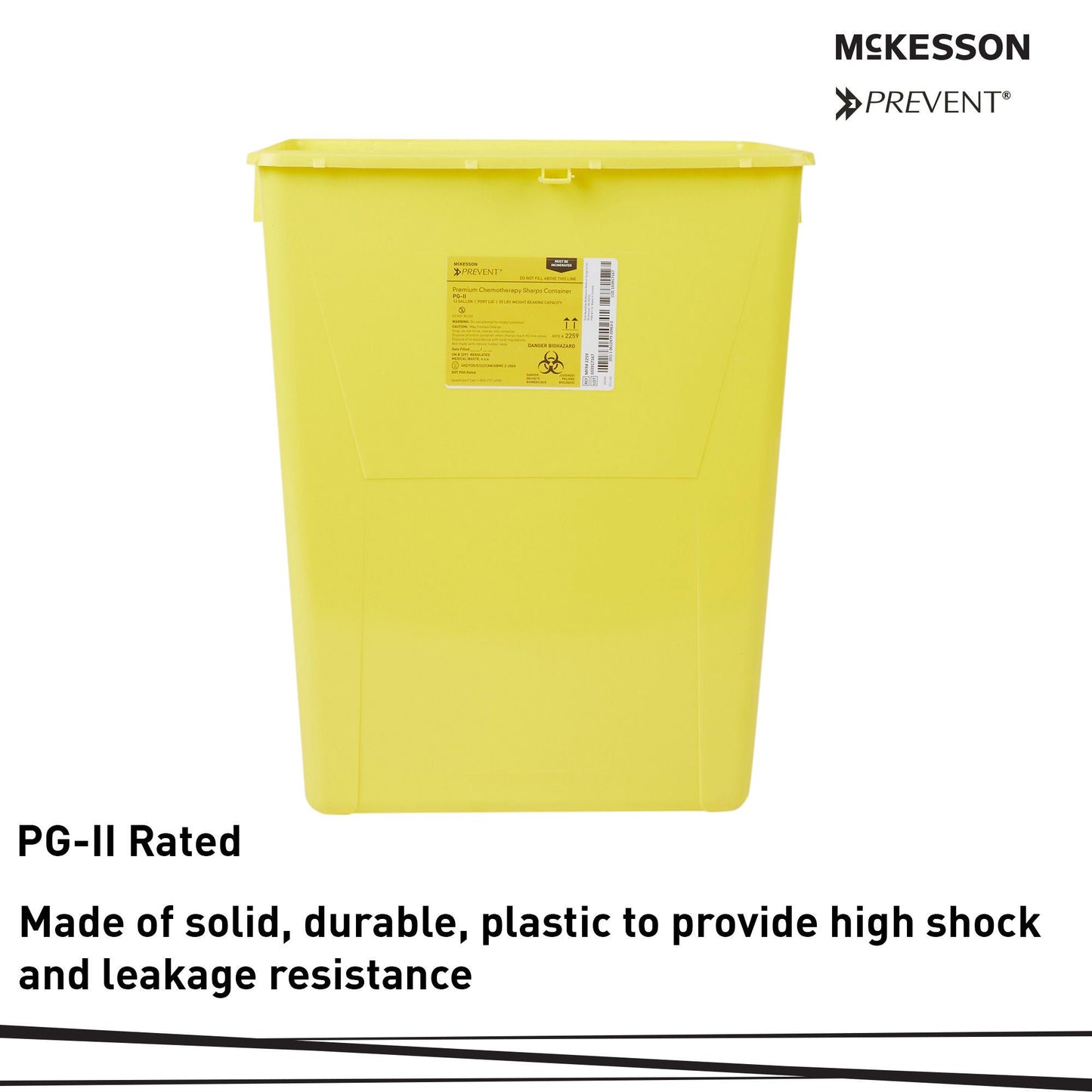 CONTAINER, SHARPS CHEMO YLW 12GL (8/CS)