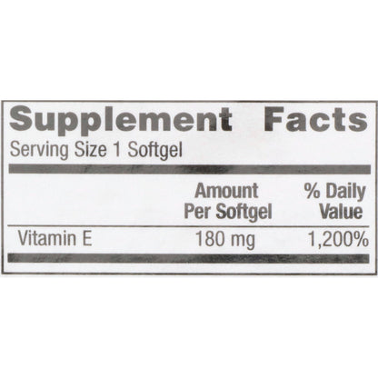 VIT E, SFT GEL 400IU (100/BT 12/CS)