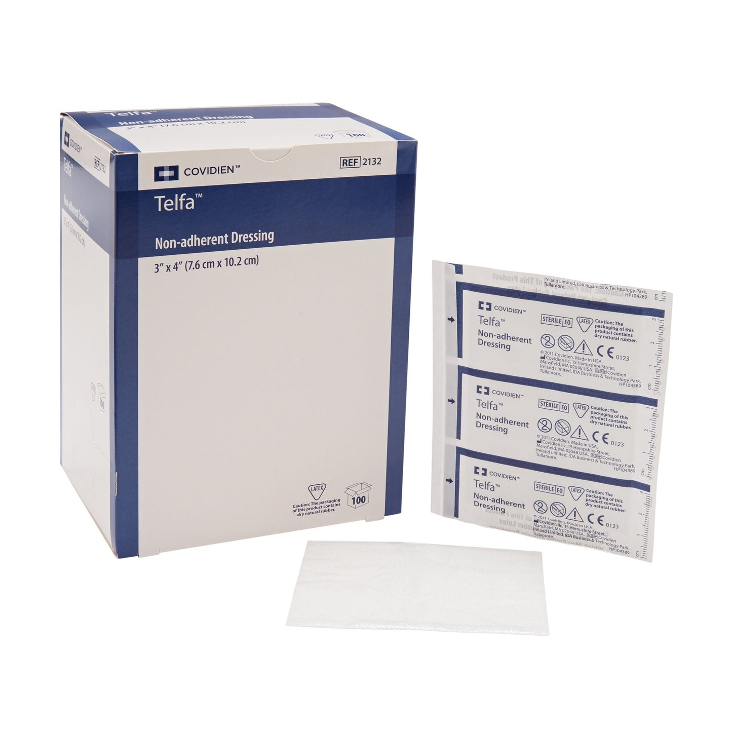 DRESSING, TELFA STR 3"X4" N/ADH (100/CT 24CT/CS)