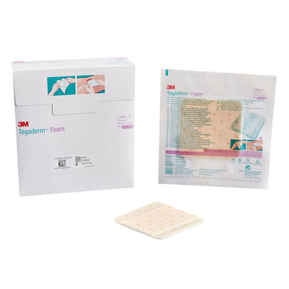 DRESSING, TEGADERM FOAM 4"X4" (10/BX 4BX/CS) 3M