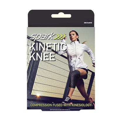 KNEE SLEEVE, COMPRESSION SPARKKINETIC BLK SM