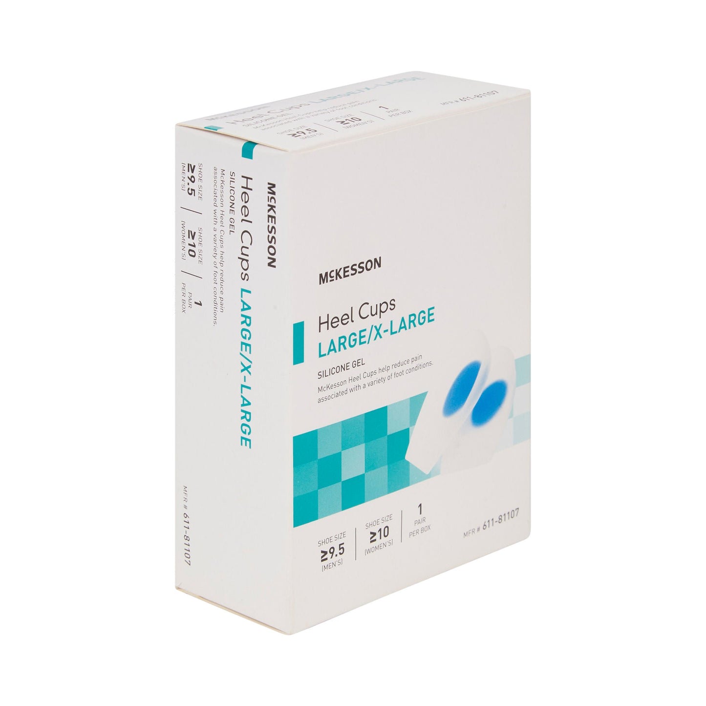 HEEL CUP, SILICONE LG/XLG (1PR/BX 6BX/CS)