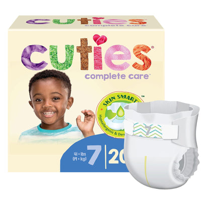 DIAPER, BABY CUTIES 41+LBS SZ7 (CUSTOM) (25/PK)