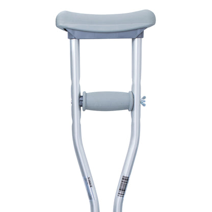 CRUTCH, ALUM PUSH BUTTON ADJ PED 175LB (10PR/CS)