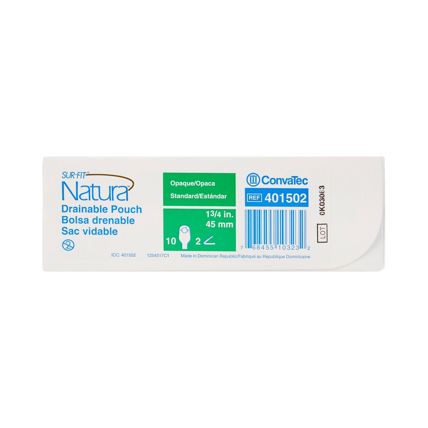 POUCH, DRN 12" OPAQUE OPN 1 3/4" (10/BX)